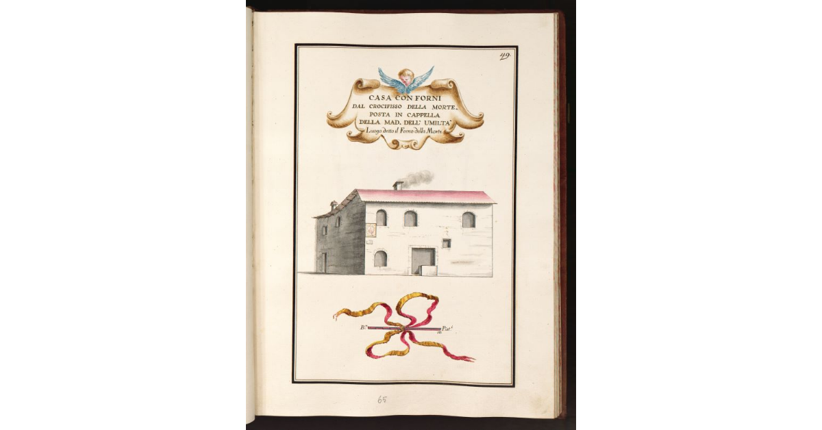 Casa con forni dal Crocifisso della Morte posta in Cappella della Mad. dell’Umiltà luogo detto il Forno della Morte