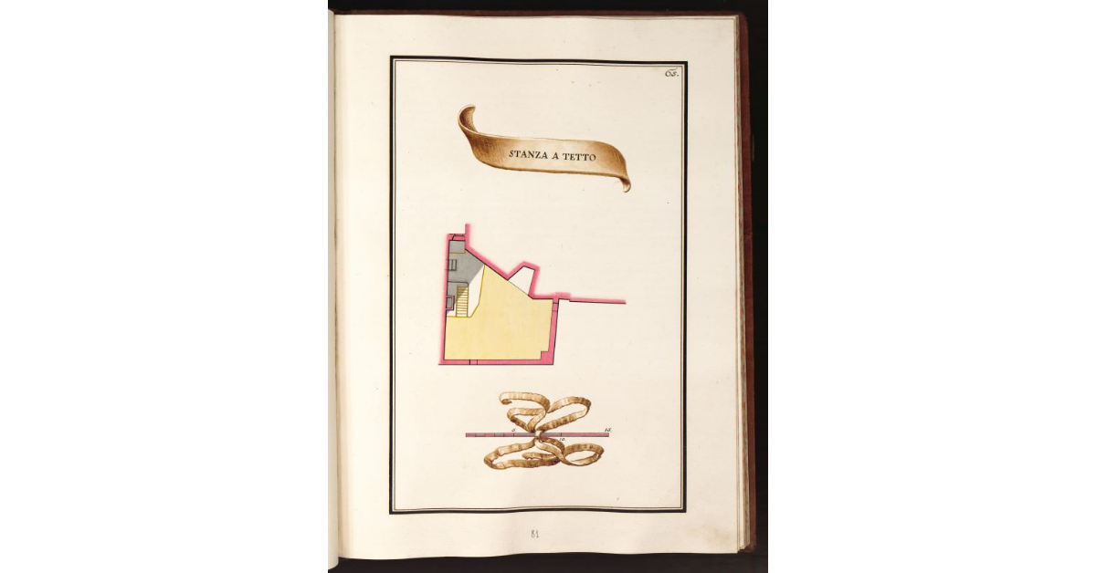 Stanza a tetto [della Casa e bottega sulla ripa dal Duomo posta in Cappella di S. Zenone]