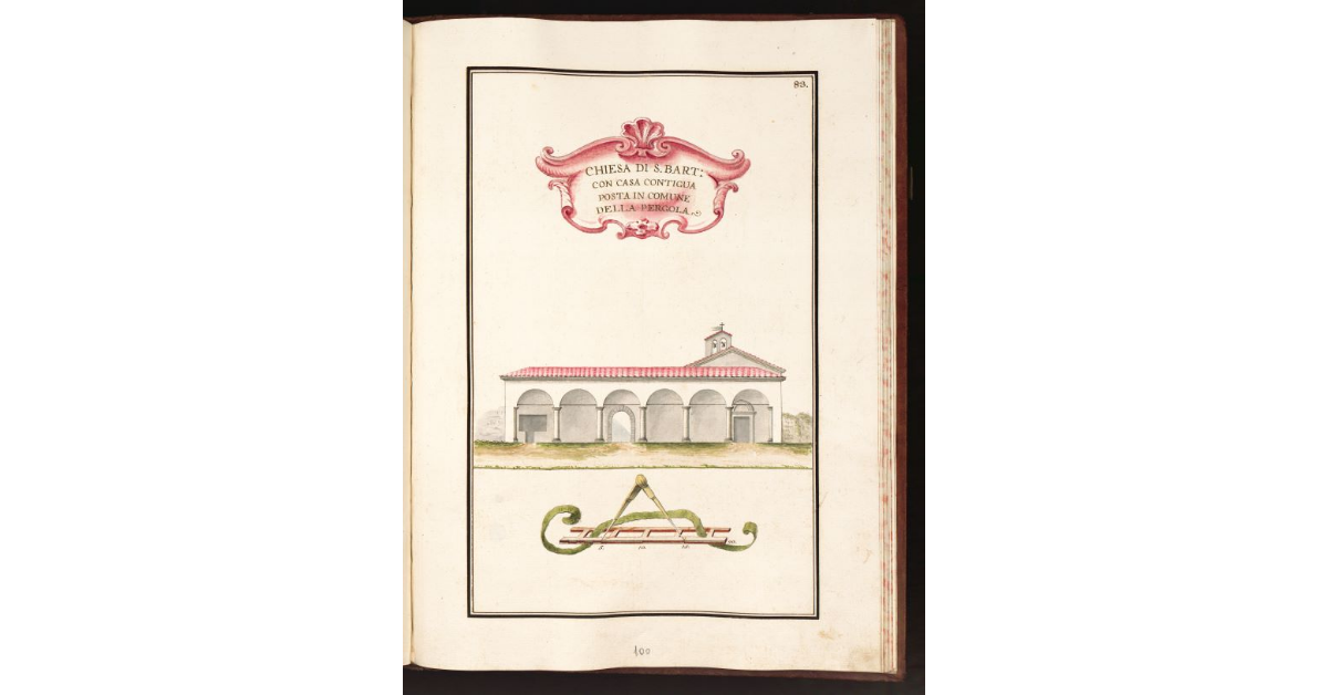 Chiesa di S. Bartolomeo con casa attigua posta in comune della Pergola