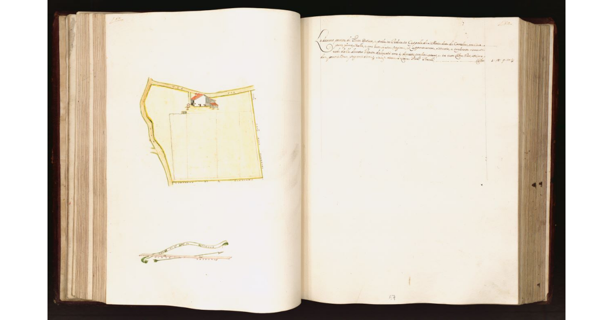 [Appezzamento di terreno con casa in] Cappella di S. Maria di Piazza [a Pistoia]