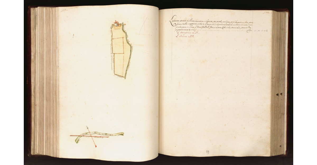 [Appezzamento di terreno con casa in] Comune di S. Agostino