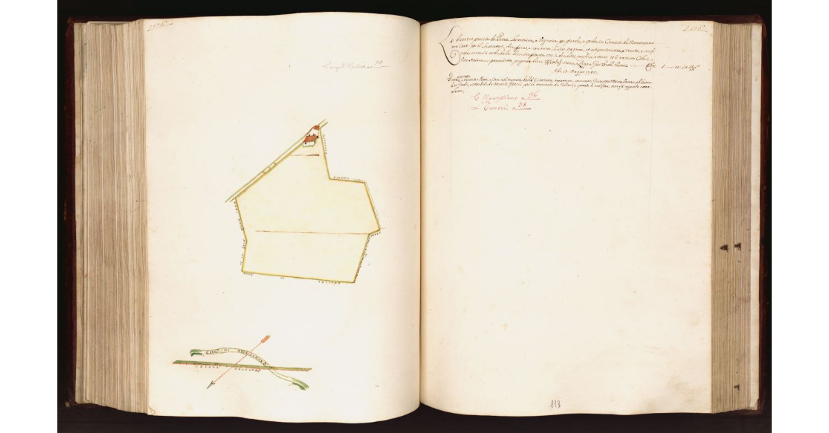 [Appezzamento di terreno con casa in] Comune di Monsummano