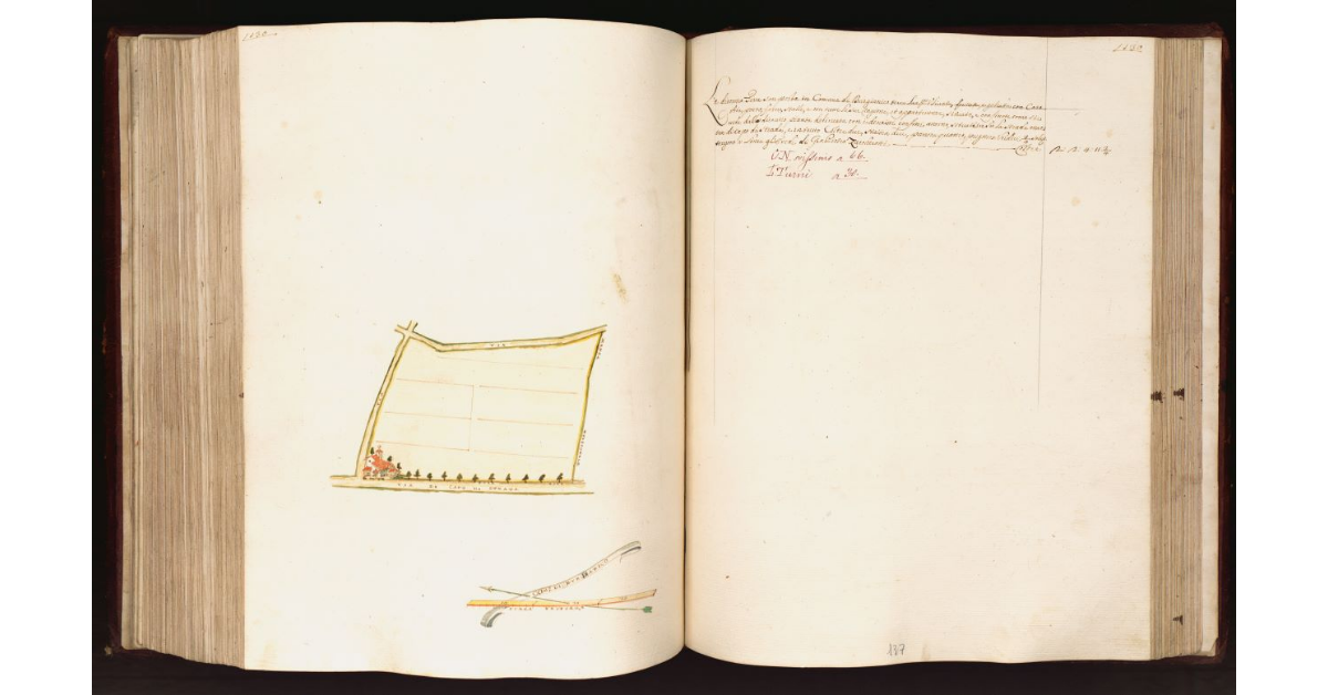 [Appezzamento di terreno con casa in] Comune di Burgianico