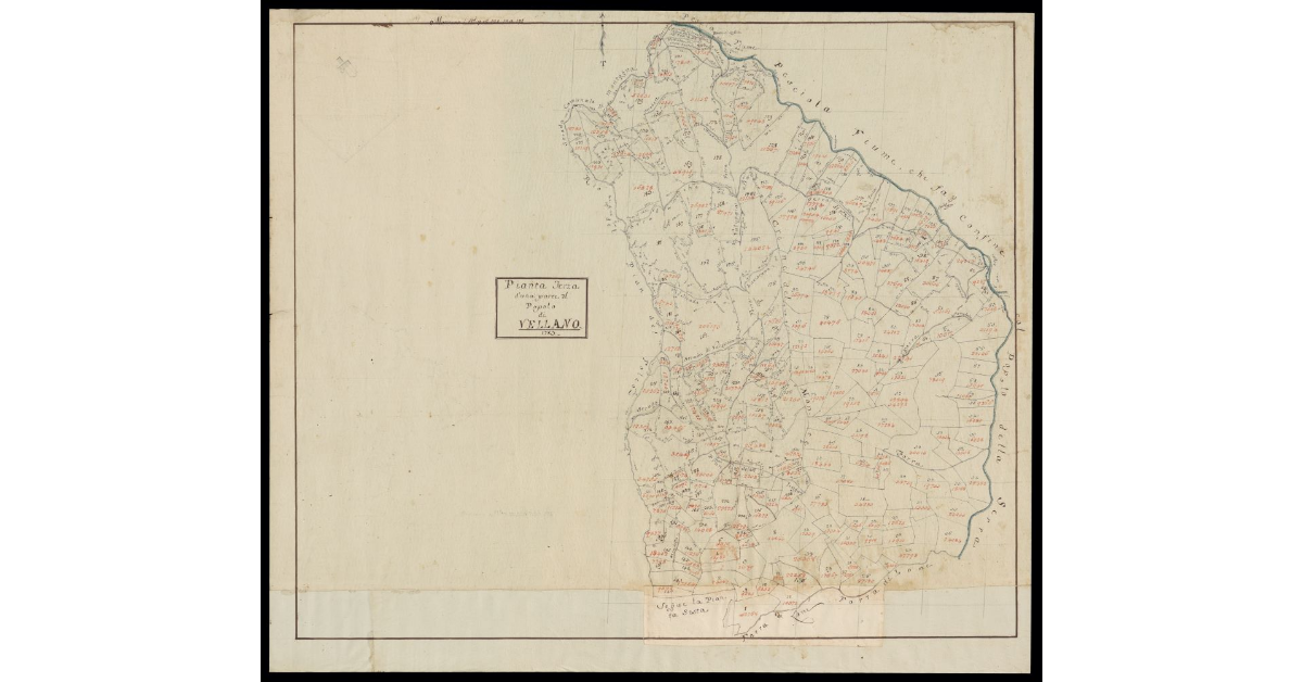 Pianta terza d'una parte del Popolo di Vellano