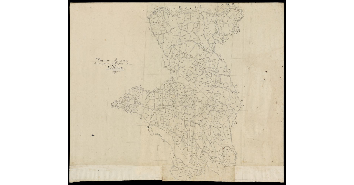 Pianta quarta d'una parte del Popolo di Vellano