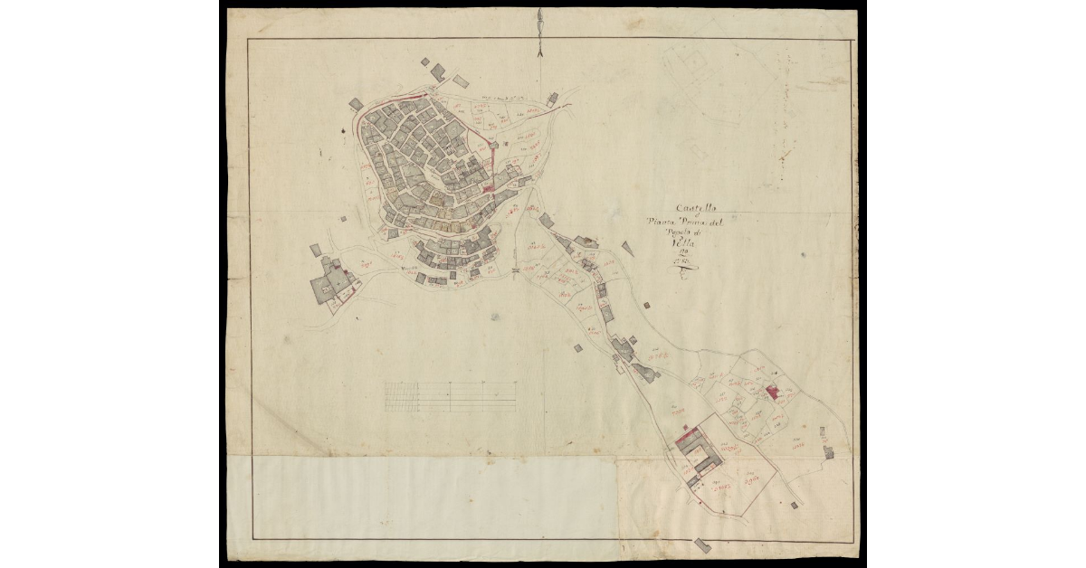 Castello o Pianta prima del Popolo di Vellano