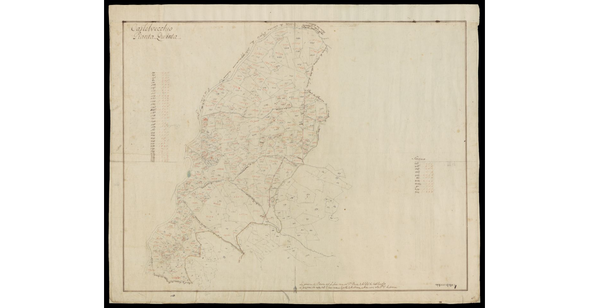 Castelvecchio [di Pescia] pianta quinta