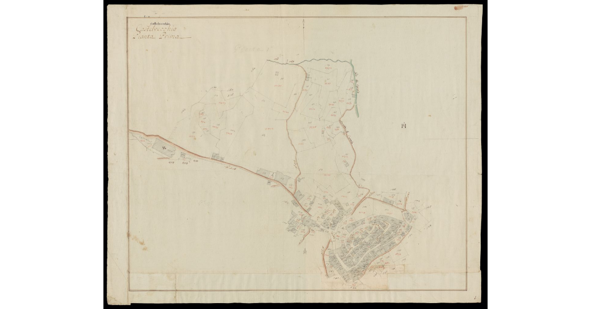 Castelvecchio [di Pescia] pianta prima