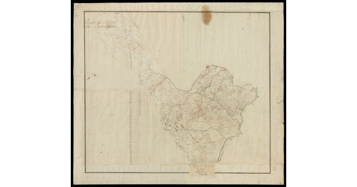 Popolo di Castelvecchio [di Pescia] pianta quarta