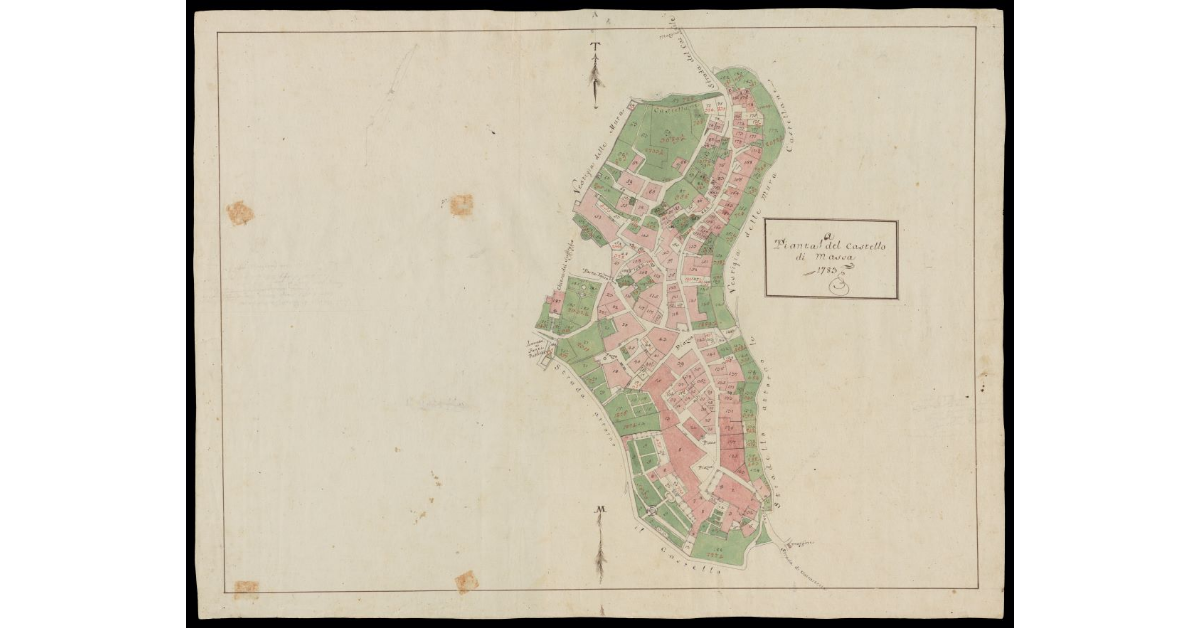 Pianta prima del Castello di Massa