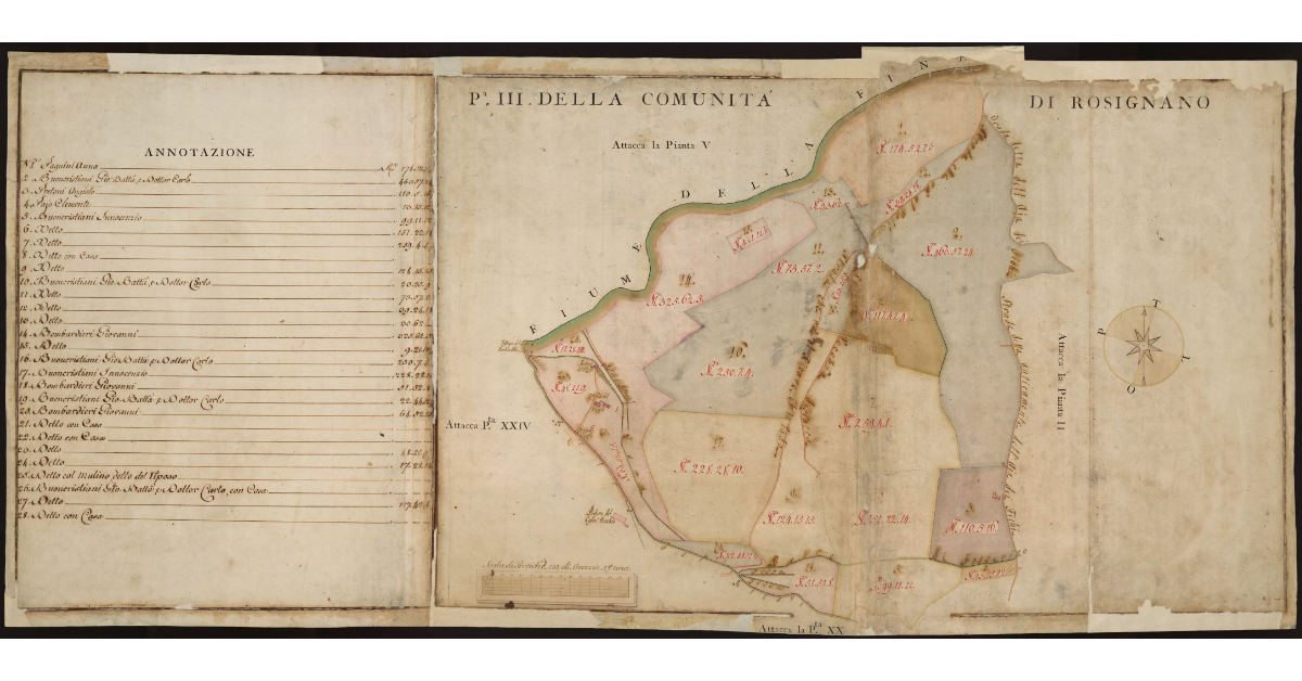 P[ianta] III della Comunità di Rosignano