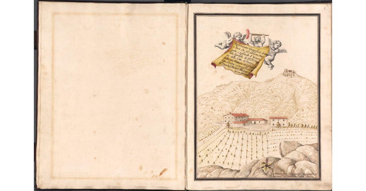 [Veduta della casa di agenzia della fattoria di Castagneto]