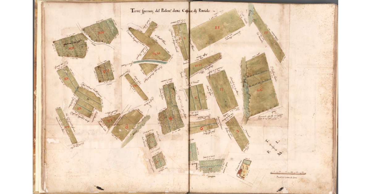Terre spezzate del Podere detto Casanu[ov]a di Petriolo