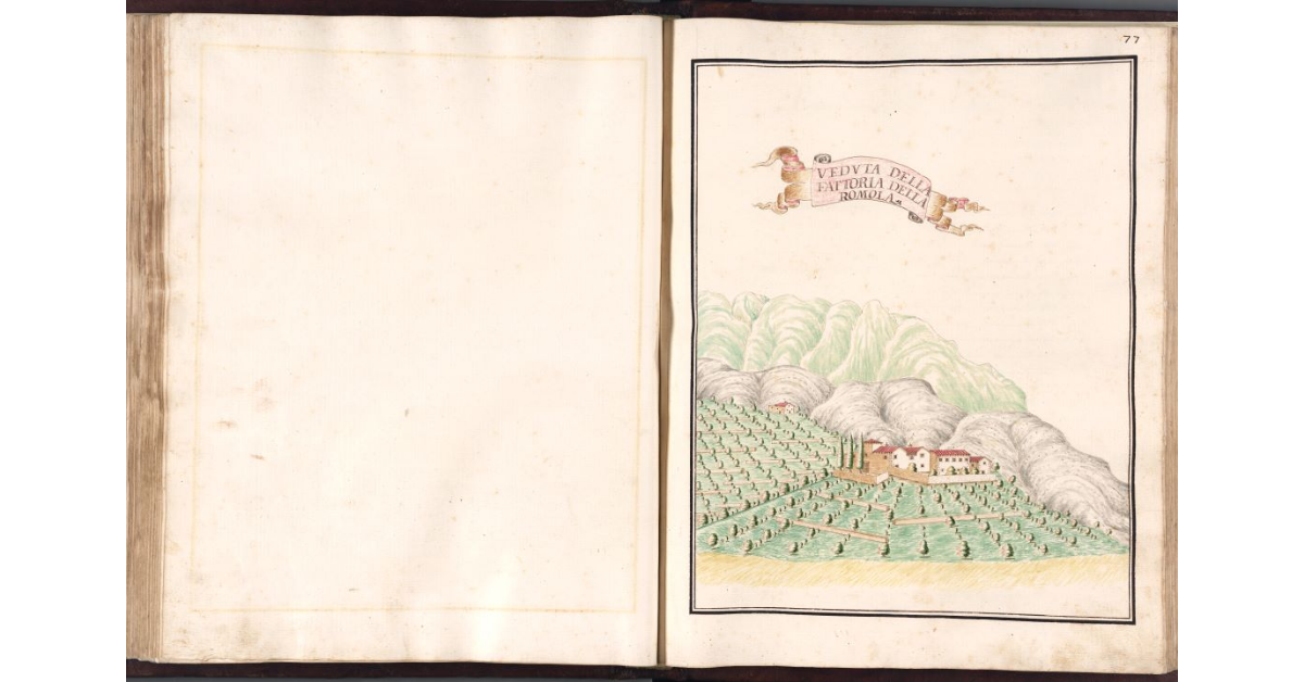 Veduta della Fattoria della Romola