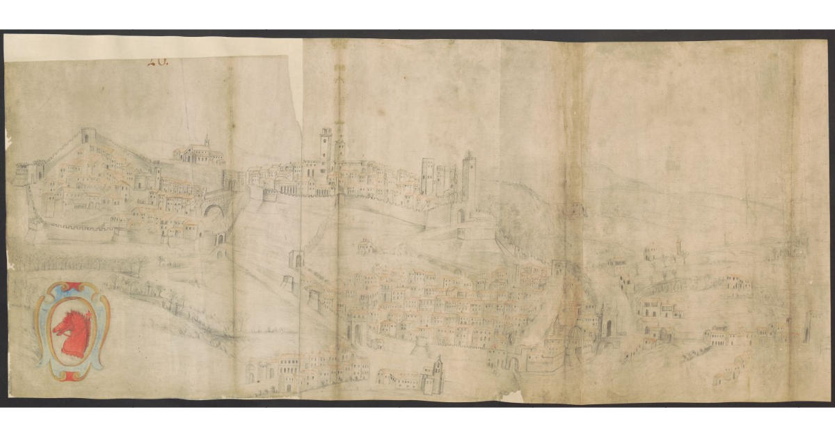 [Veduta di Portoferraio a matita]