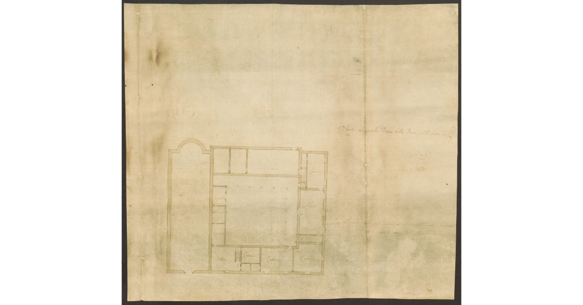 Pianta del Secondo Piano della Pieve dell'Antella