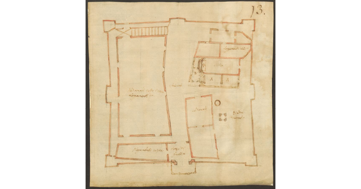 [Pianta di fortezza non identificata]