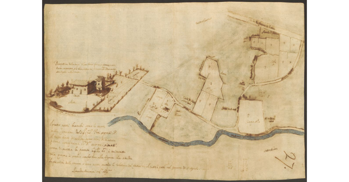 [Pianta dei beni della Commenda goduta dal cav. Peri nel comune di S. Angelo]