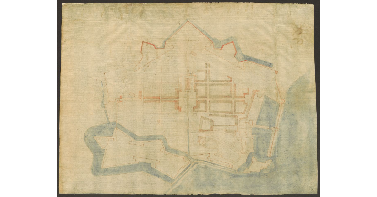 [Pianta della città e porto di Livorno]