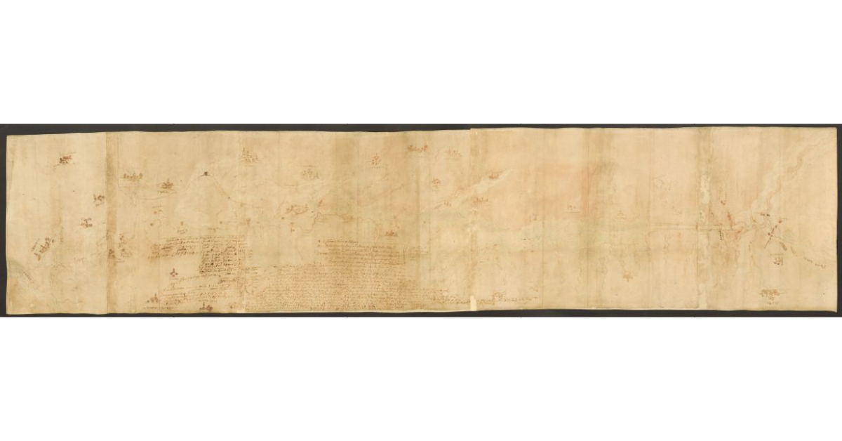 [Pianta della Val di Chiana da Orvieto a Ponte a Buriano]