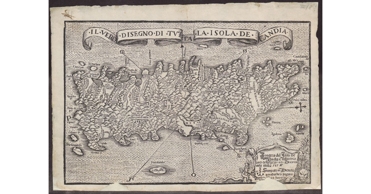 Il vero disegno di tutta la Isola de Candia