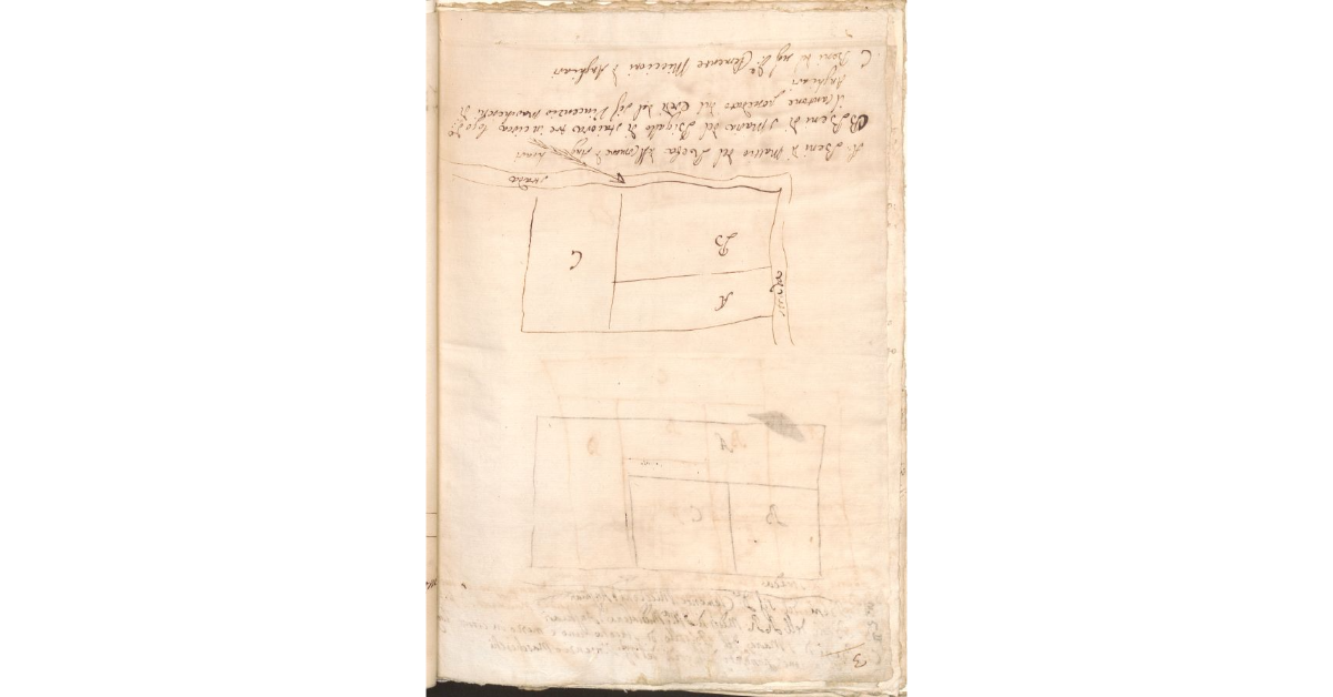 [Pianta di terreni dello Spedale di S. Maria del Bigallo concessi a livello]