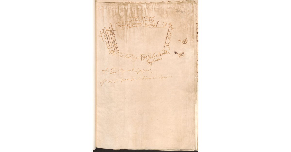 [Appezzamento di terreno appartenente allo Spedale di S. Maria di S. Piero in Bagno e concesso a livello a Giovanni Vincenzo Spighi]