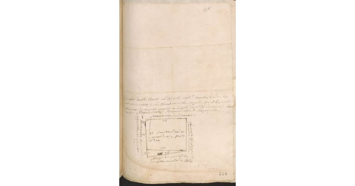 [Pianta delle terre del Bigallo tenute a livello dal sig. Vulpiani]