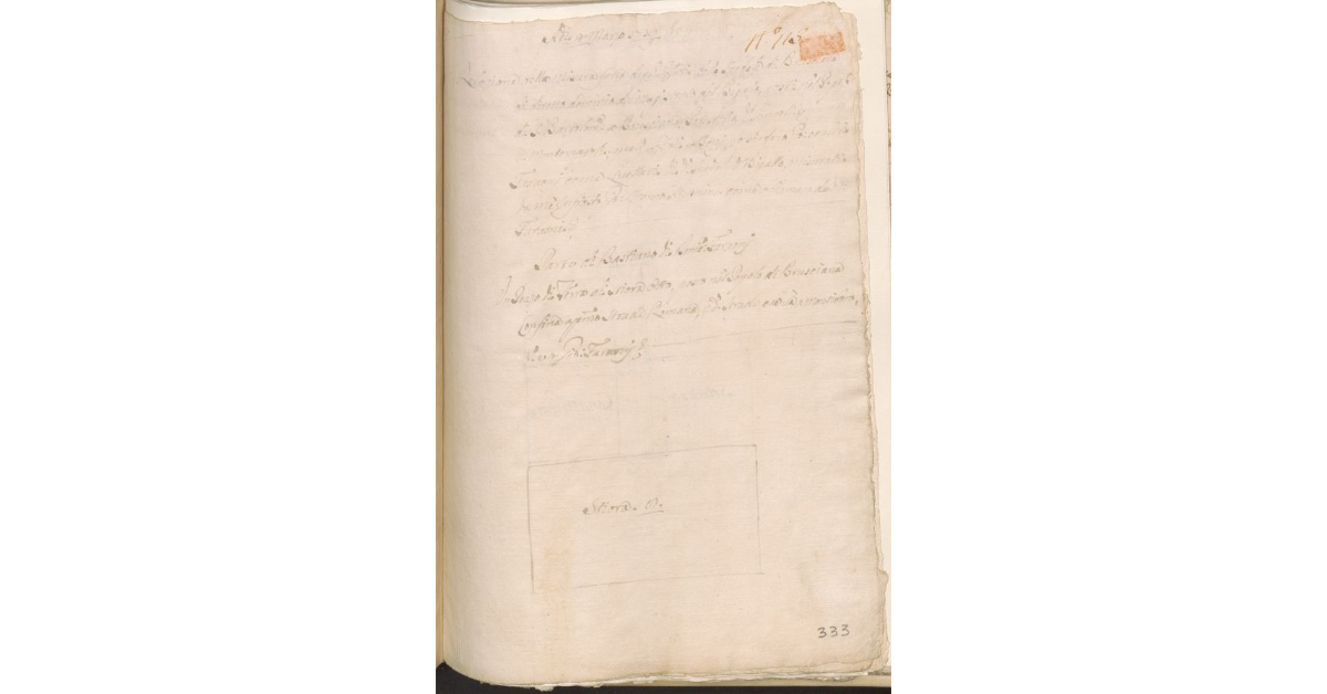 [Appezzamento di terreno concesso a livello a Bastiano di Domenico Faraoni dallo Spedale di Brusciana]