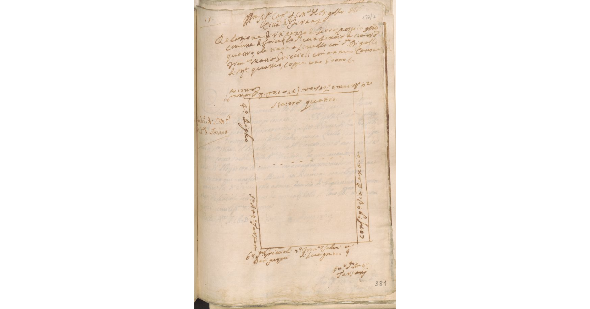 [Appezzamento di terreno concesso a livello a Francesco Maria Griccioli dallo Spedale di S. Maria Maddalena del Bigallo a Foiano]