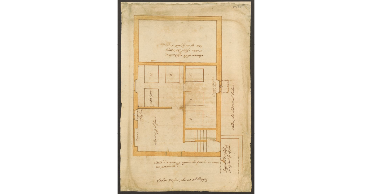 [Pianta del primo piano dell’ospedale del Borgo]