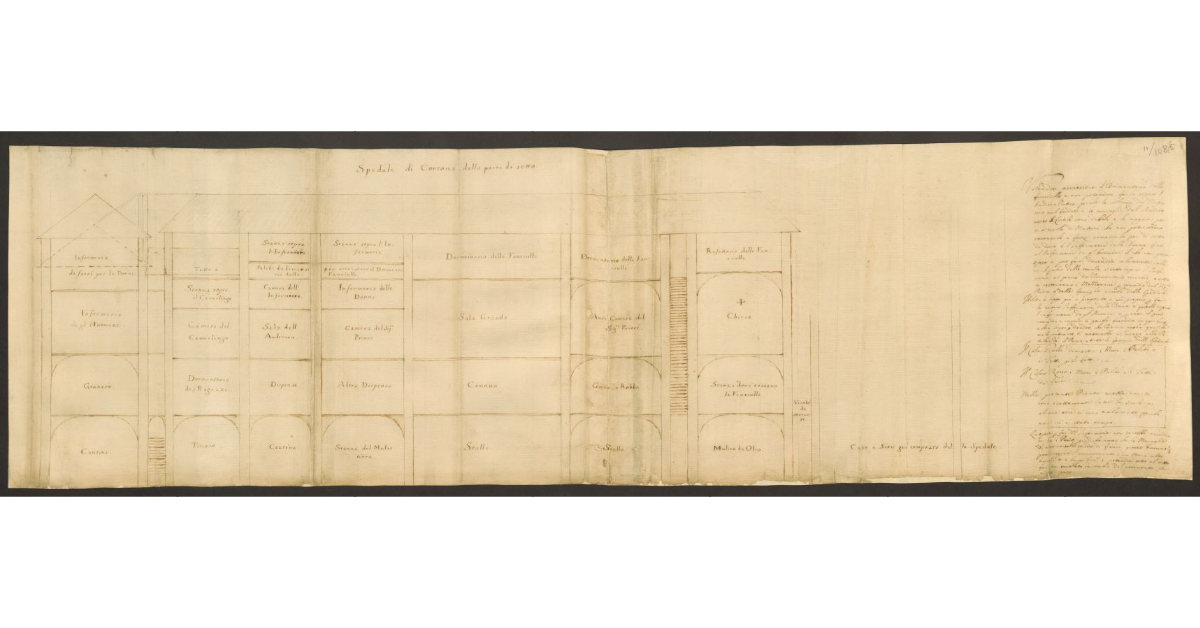 Spedale di Cortona dalla parte di sotto