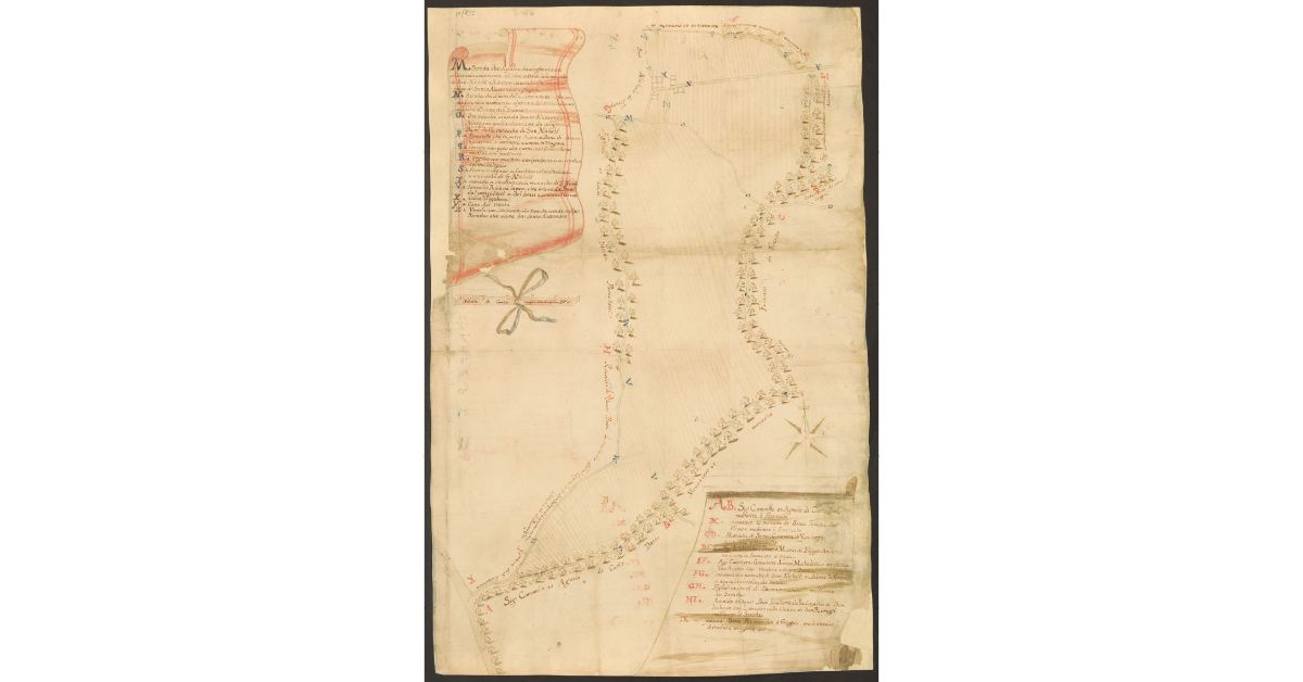 [Pianta di alcuni terreni appartenenti al Bigallo]