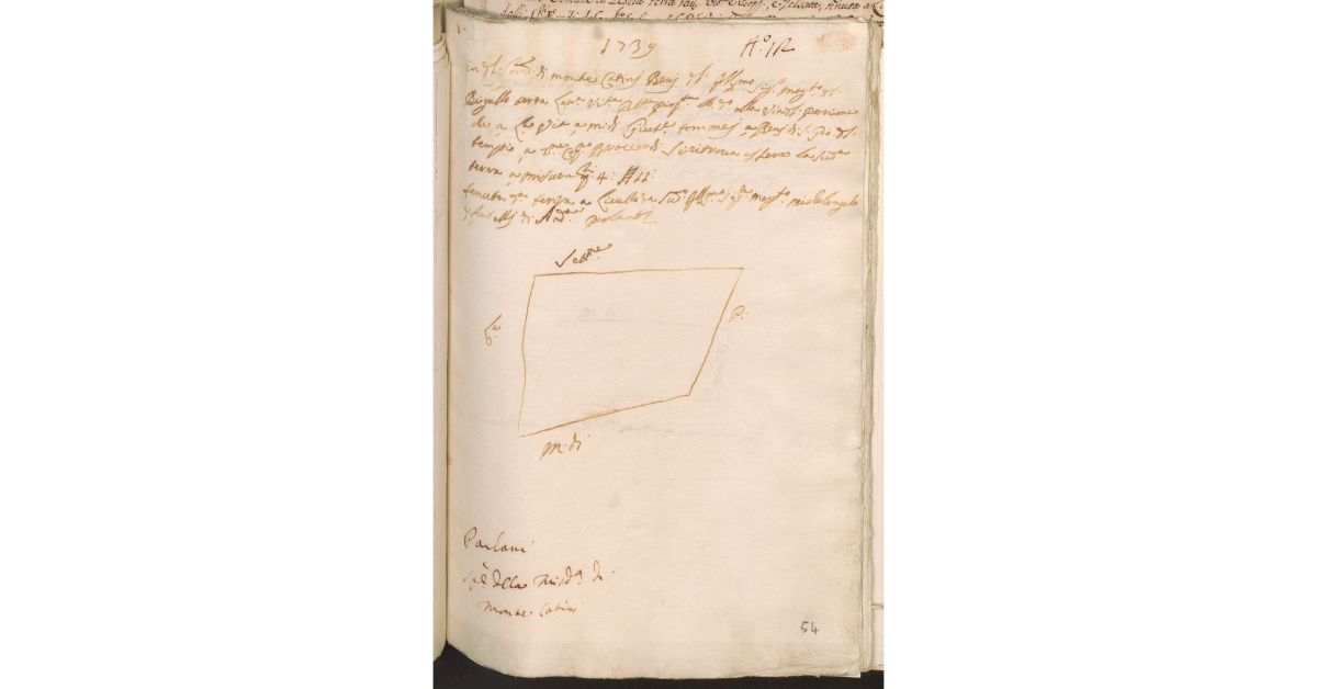 [Appezzamento di terreno di proprietà del Magistrato del Bigallo e tenuta livello dai fratelli Parlanti]