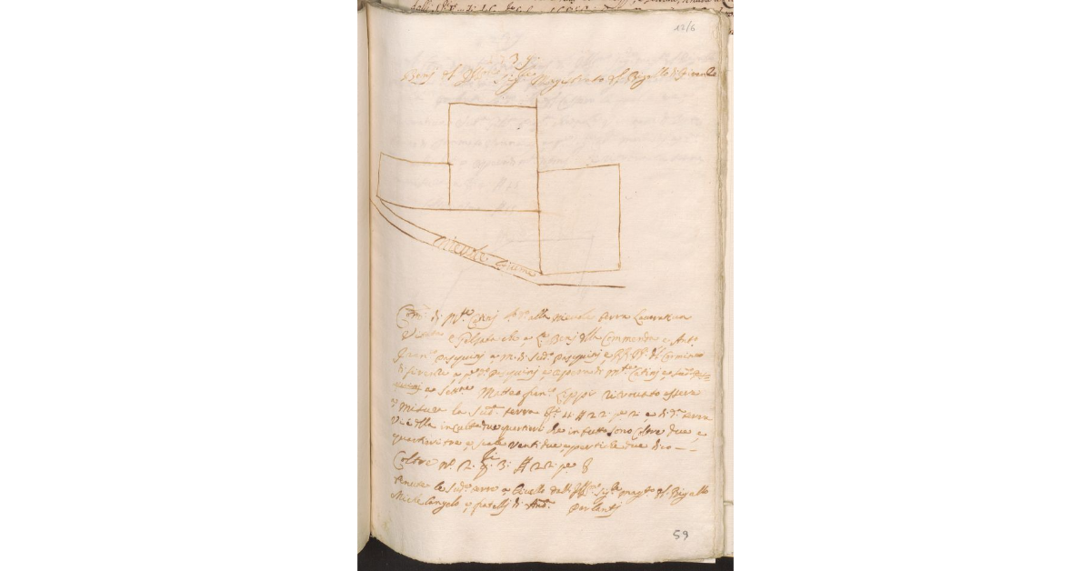 [Appezzamenti di terreno lavorativi vitati e gelsati posti nella comunità di Montecatini lungo il fiume Nievole, di proprietà del Magistrato del Bigallo e tenuti a livello dai fratelli Parlanti]