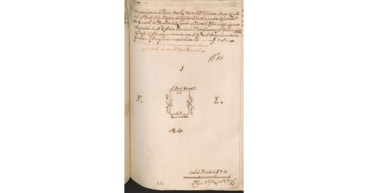 [Appezzamento di terreno lavorativo vitato, pioppato e gelsato posto nel comune di Pescia in località Vincetro, tenuta a livello dagli eredi di Serafino Convalli]