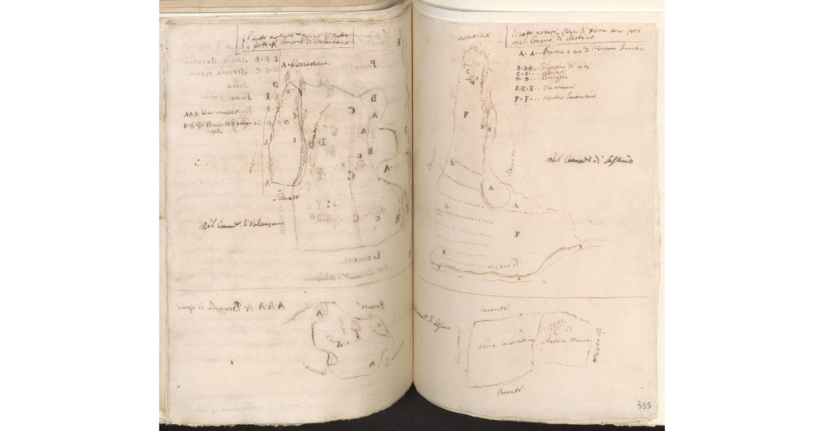 [Appezzamenti di terreno posti nei territori di Valenzano e Sestino di proprietà del Magistrato del Bigallo]