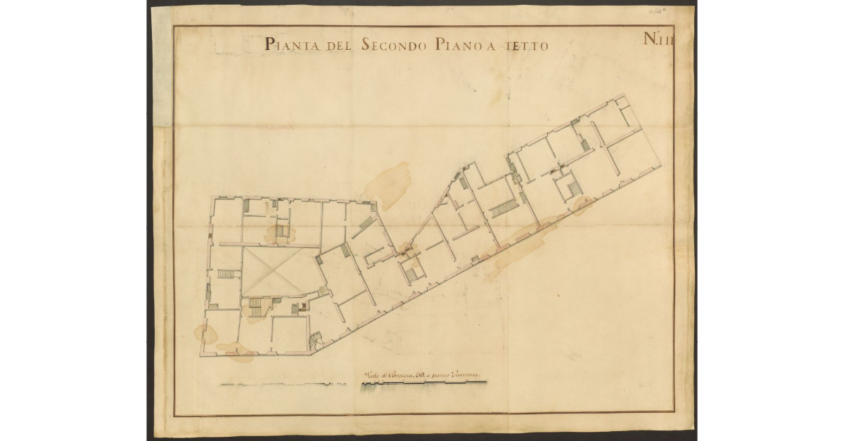Pianta del Secondo Piano a Tetto