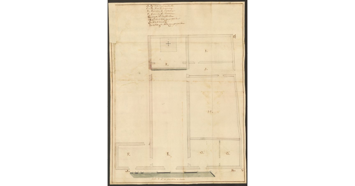 [Pianta dello Spedale di S. Maria del Tempio]