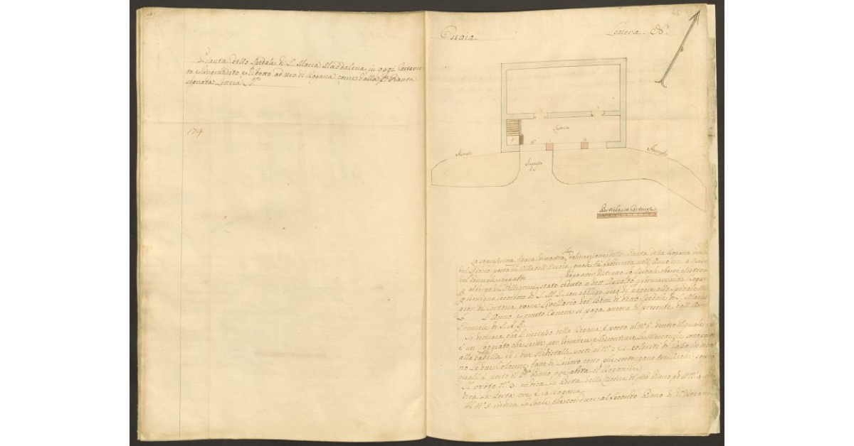 [Pianta della Dogana del Riccio posta in Ossaia]