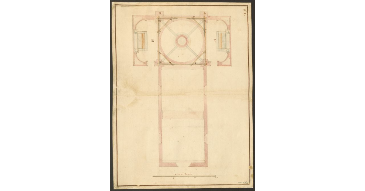 [Pianta di una cattedrale]