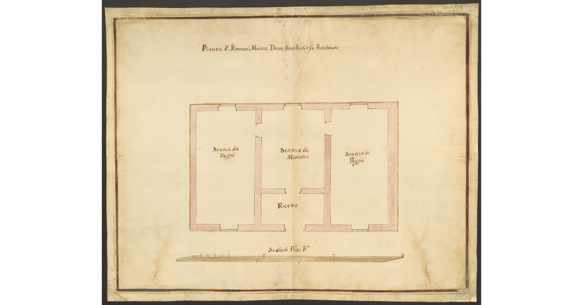 Pianta per Il novo Monte Dove Son Le Case Rovinate