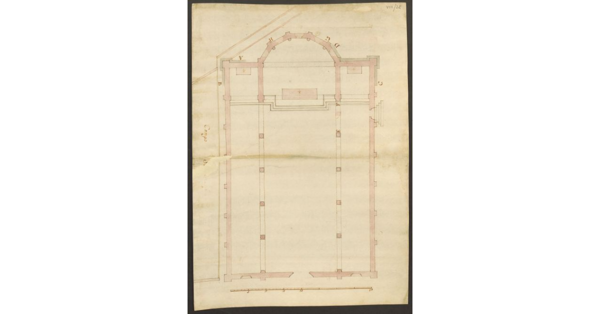 [Pianta di una cattedrale]