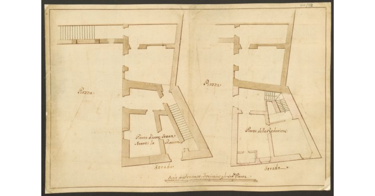 [Progetto per la riduzione di una porzione di edificio...]