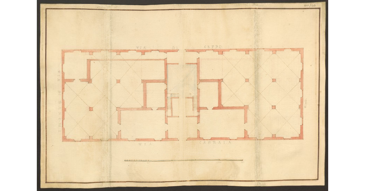 [Pianta del palazzo del Monte dei Pegni]