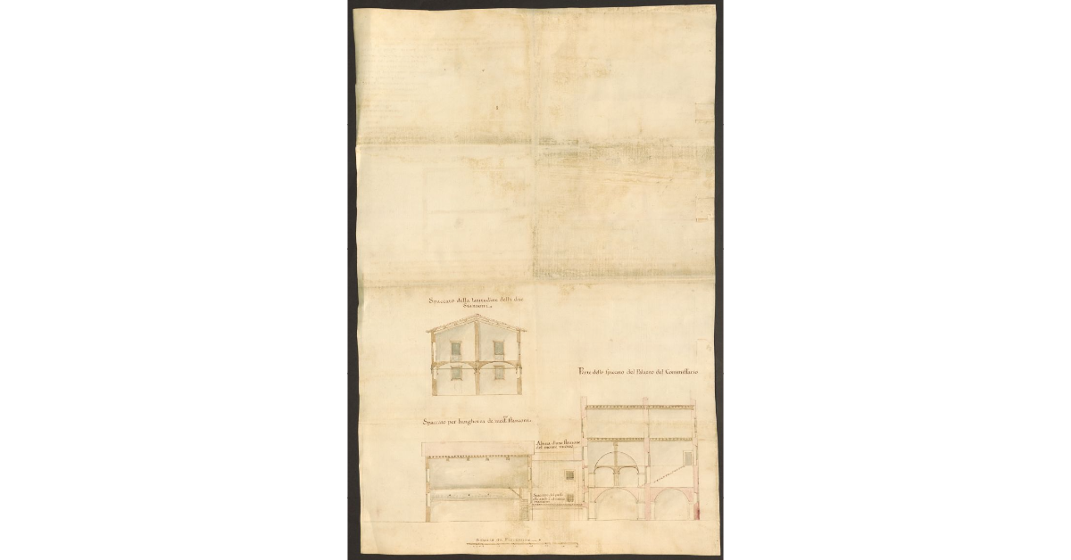 [Spaccati del palazzo del Commissario]