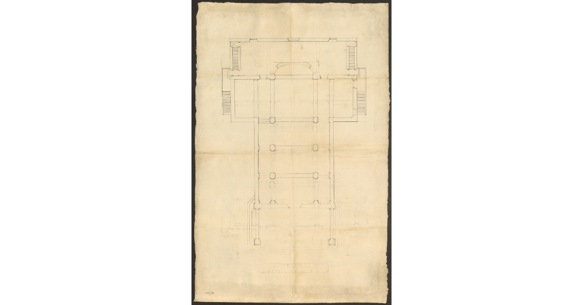 [Pianta dell'Oratorio della Madonna del Piano di Poggibonsi]