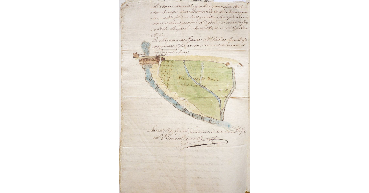 [Piano della Busa e fiume Arbia a Monteroni d'Arbia]