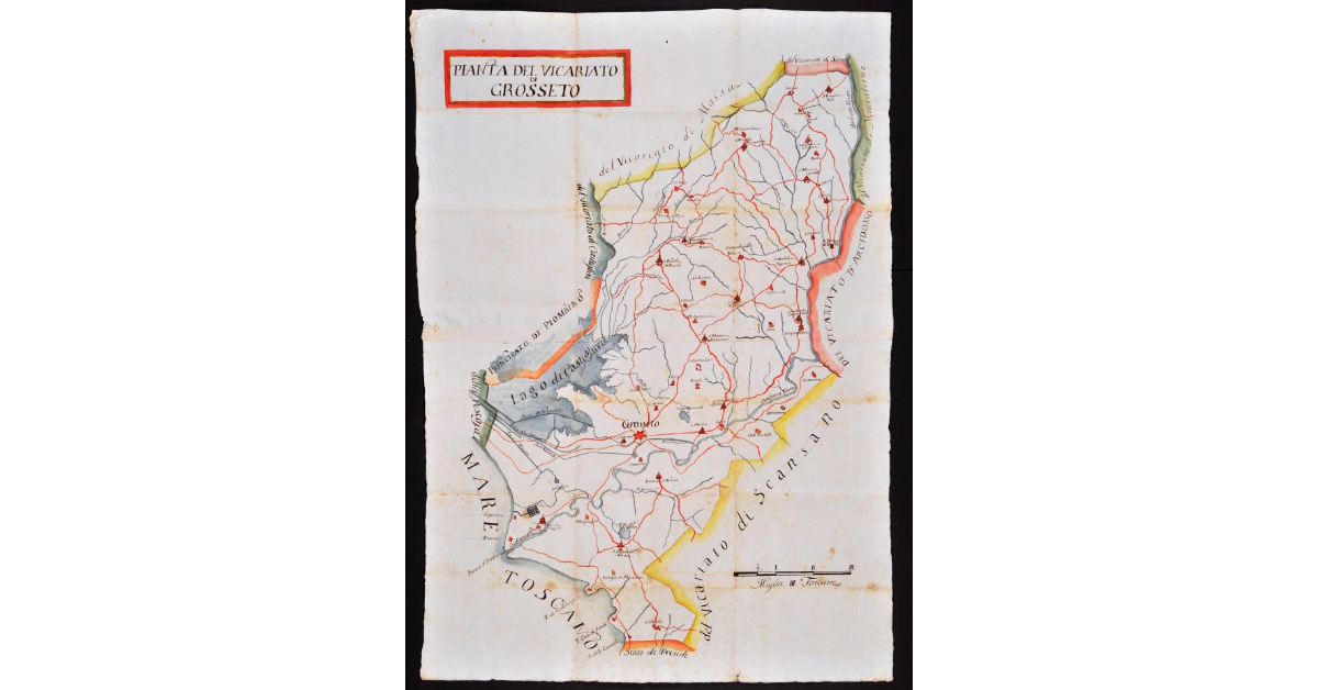Pianta del Vicariato di Grosseto