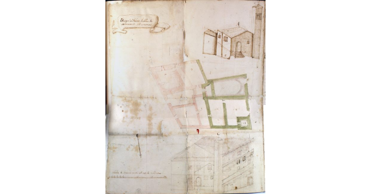 Disegno del Palazzo Pubblico di Manciano. Il dì 15 marzo 1767